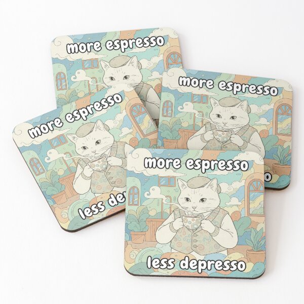 Item preview, Cat and coffee! designed and sold by Zelda50.