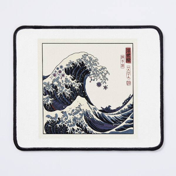 Item preview, Hantavirus Great Wave of Rodents Ukiyo-e designed and sold by DuckOddity.