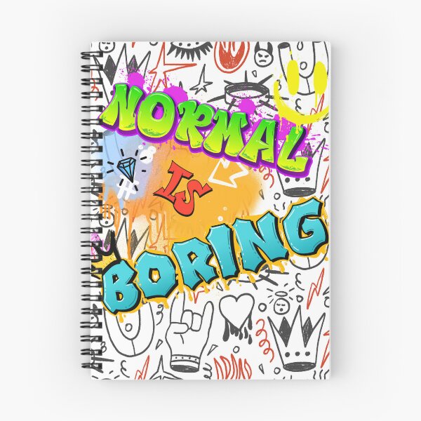Item preview, Normal Is Boring Graffiti - Colorful Urban Streetwear Art designed and sold by thazinart.