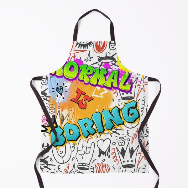 Item preview, Normal Is Boring Graffiti - Colorful Urban Streetwear Art designed and sold by thazinart.