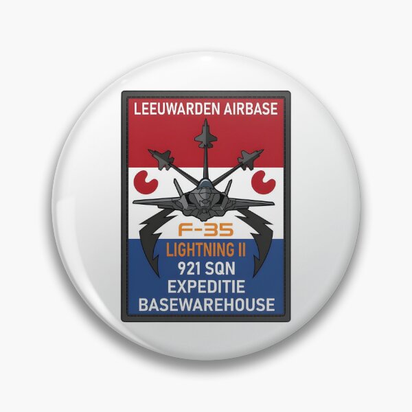 Item preview, Leeuwarden Airbase 921 Squadron Expeditionary Base Warehouse F-35 Patch designed and sold by CharlieDesings.