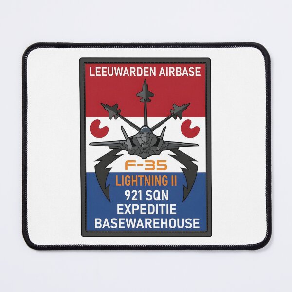 Item preview, Leeuwarden Airbase 921 Squadron Expeditionary Base Warehouse F-35 Patch designed and sold by CharlieDesings.