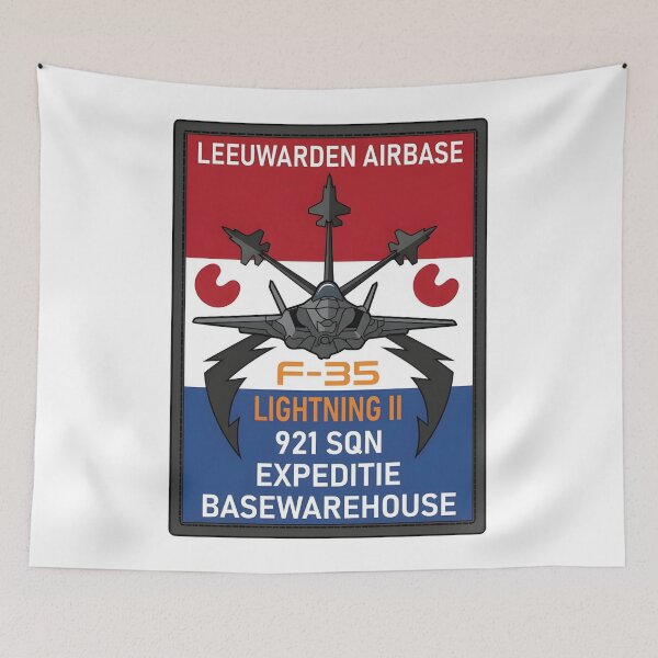 Item preview, Leeuwarden Airbase 921 Squadron Expeditionary Base Warehouse F-35 Patch designed and sold by CharlieDesings.