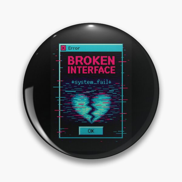 Item preview, Broken Interface.exe – Retro System Failure Glitch Window designed and sold by JupiterGlitchEmpire.