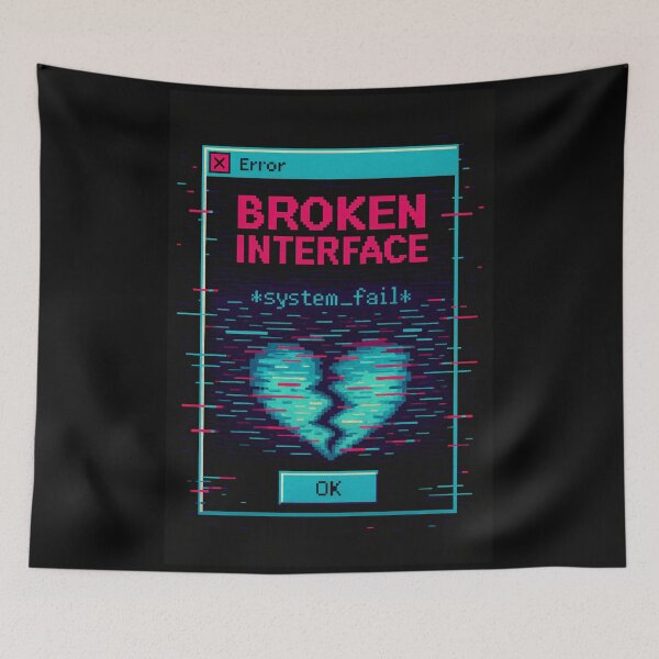 Item preview, Broken Interface.exe – Retro System Failure Glitch Window designed and sold by JupiterGlitchEmpire.