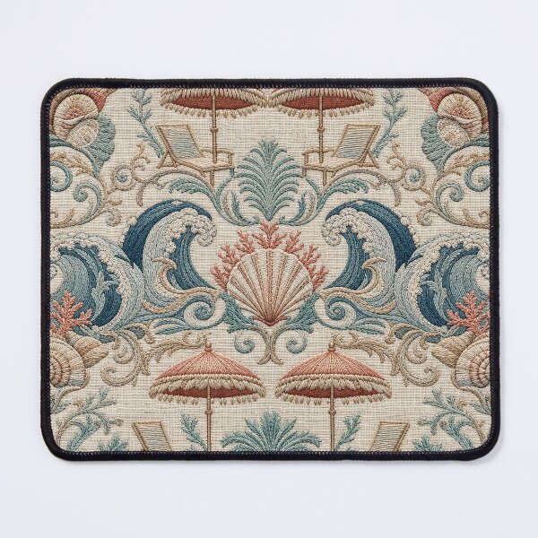 Item preview, Seaside Luxury Coastal Beach Textile Pattern designed and sold by frumixart.