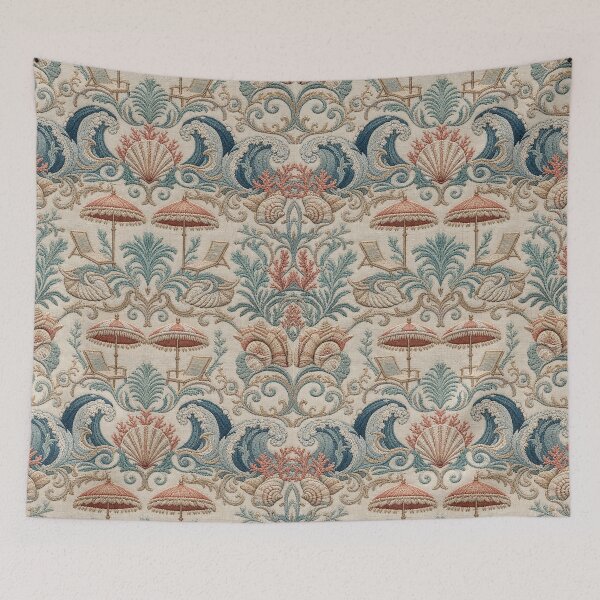 Item preview, Seaside Luxury Coastal Beach Textile Pattern designed and sold by frumixart.
