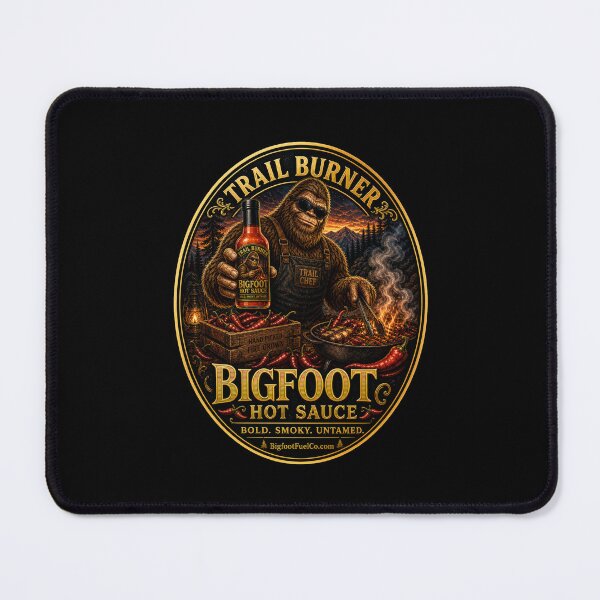 Item preview, Trail Burner Bigfoot Hot Sauce Vintage Campfire designed and sold by Bigfoot Fuel Co.
