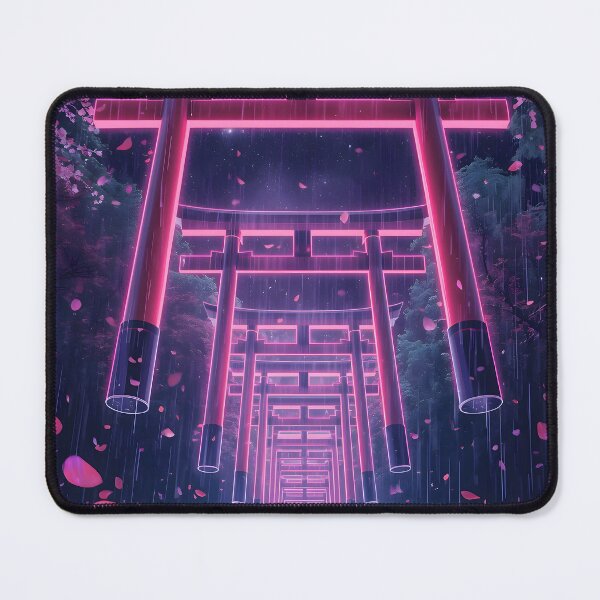 Item preview, Neon Torii Ascent - Cyberpunk Floating Torii Gates designed and sold by UnRealS.