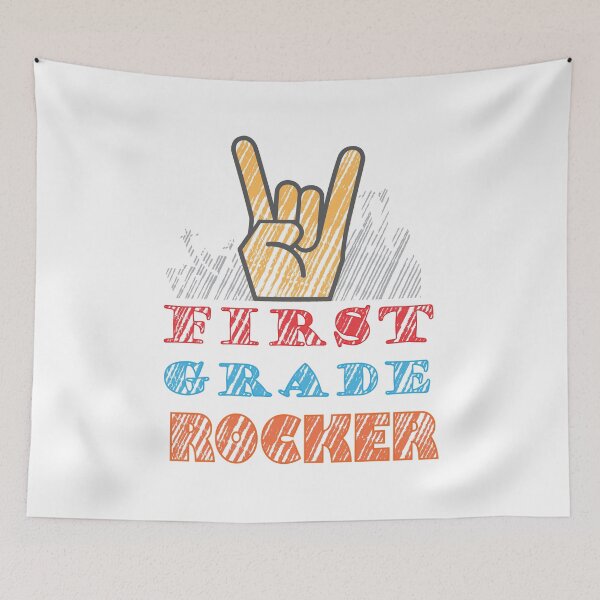 Item preview, First Grade Rocks 1st Day Students / Teacher School Start designed and sold by ShadySchatten.