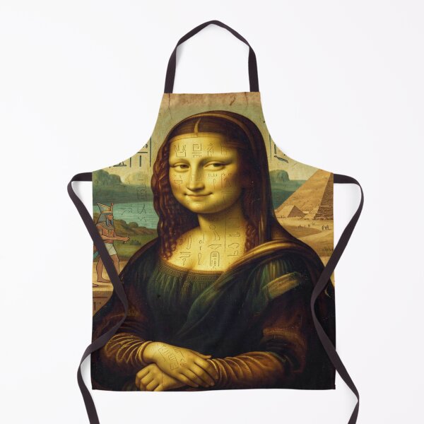 Item preview, Mona Lisa Portrait in Ancient Egyptian Hieroglyphic Art Style designed and sold by FotoworldEdel.