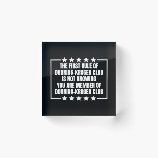 Item preview, Dunning-Kruger Club designed and sold by Dondonmart.