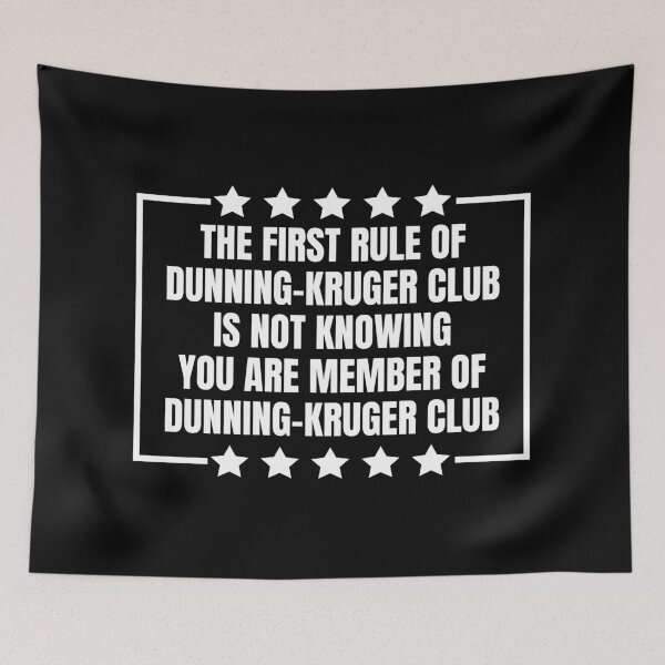 Item preview, Dunning-Kruger Club designed and sold by Dondonmart.