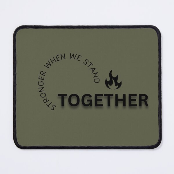 Item preview, Stronger When We Stand Together | Unity Motivational Typography Design designed and sold by Echo Thoughts.