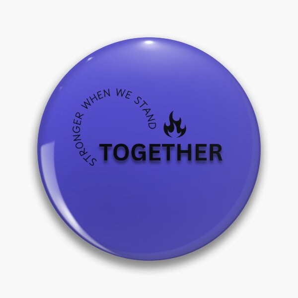 Item preview, Stronger When We Stand Together | Unity Motivational Typography Design designed and sold by Echo Thoughts.
