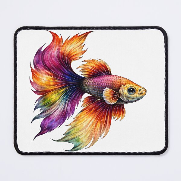 Item preview, Colorful Betta Fish designed and sold by Shelley Loewnau-Jones Studio.