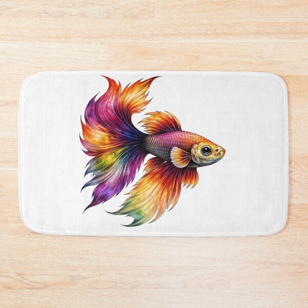 Item preview, Colorful Betta Fish designed and sold by Shelley Loewnau-Jones Studio.