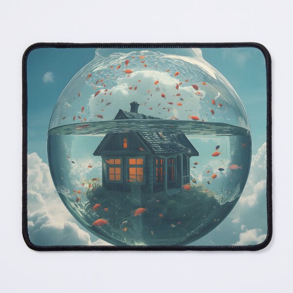 Item preview, The Floating Aquarium Home - Cozy Fishbowl House designed and sold by UnRealS.