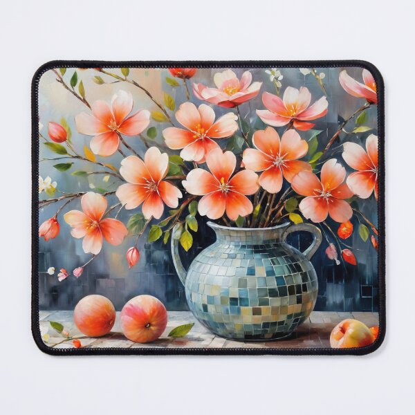 Item preview, Blossoms in a Mosaic Vase designed and sold by Undersea Ai Art.
