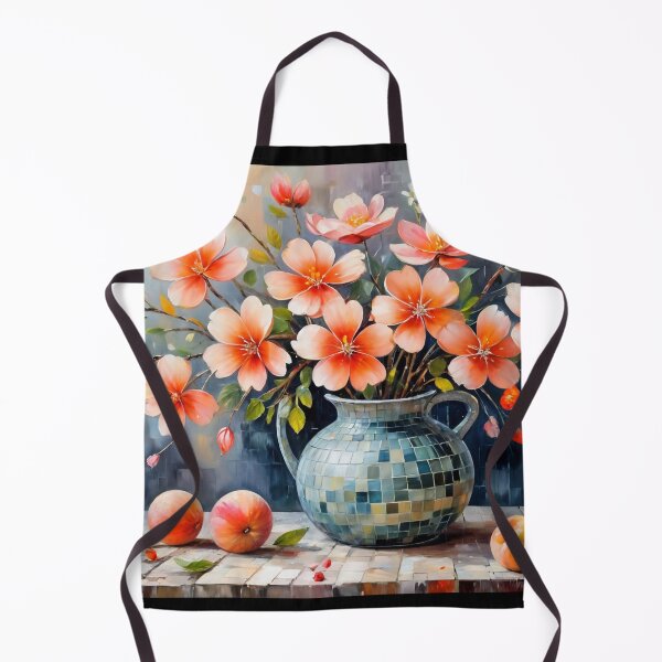 Item preview, Blossoms in a Mosaic Vase designed and sold by Undersea Ai Art.
