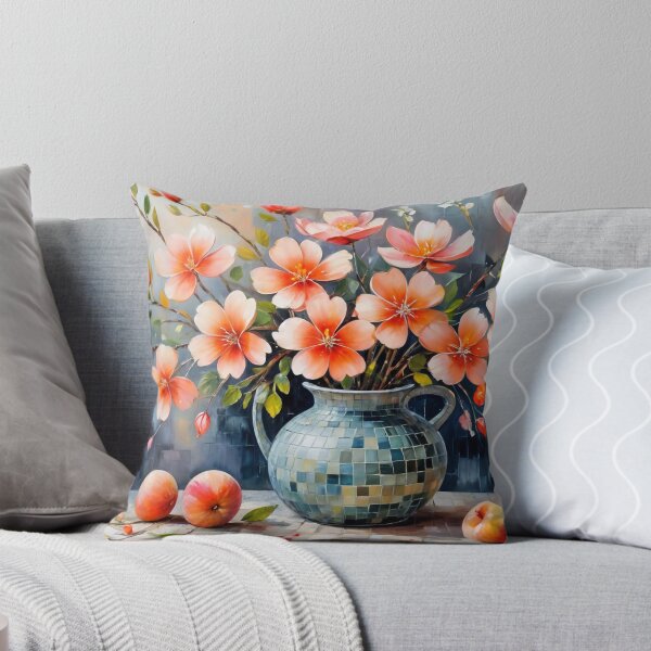Item preview, Blossoms in a Mosaic Vase designed and sold by Undersea Ai Art.