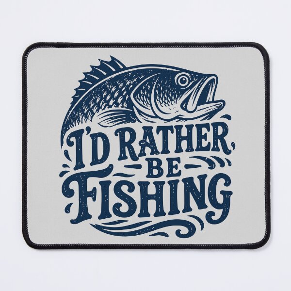 Item preview, I’d Rather Be Fishing Vintage Bass designed and sold by American Spirit.
