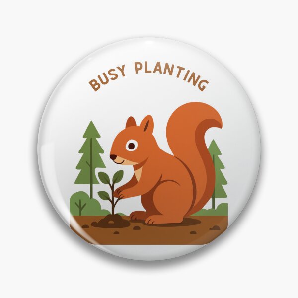 Item preview, Cute Squirrel Planting Tree – Eco Friendly Nature Lover T-Shirt designed and sold by Inka Moon Design.