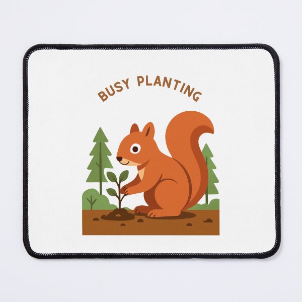 Item preview, Cute Squirrel Planting Tree – Eco Friendly Nature Lover T-Shirt designed and sold by Inka Moon Design.