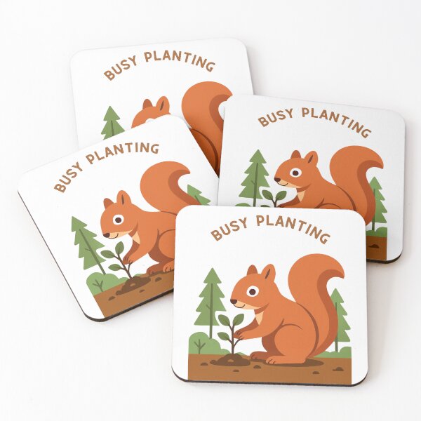 Item preview, Cute Squirrel Planting Tree – Eco Friendly Nature Lover T-Shirt designed and sold by Inka Moon Design.