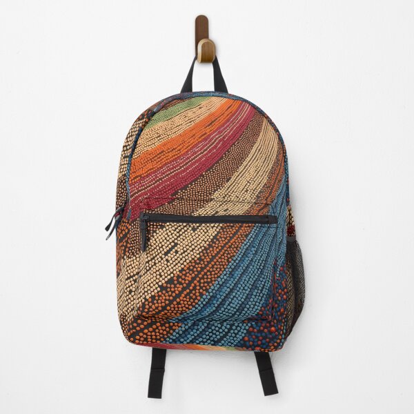 Item preview, Aboriginal Inspired Dot Art - With The Multicolored Streams designed and sold by GrinGalore.
