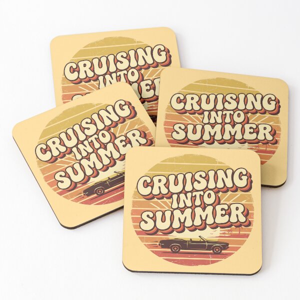 Item preview, Retro Cruising Into Summer Vintage Sunset designed and sold by LeoLabs.