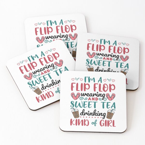 Item preview, I'm a Flip Flop Wearing and Sweet Tea Drinking Kind of Girl designed and sold by jaygo.
