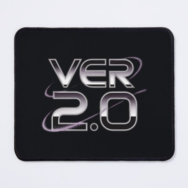 Item preview, Version 2.0 Futuristic Chrome Typography Cyber Aesthetic designed and sold by Meivelle.