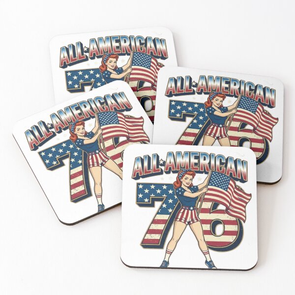 Item preview, AllAmerican76–PatrioticPin‑UpStyle designed and sold by ShirtsUp-Lane.