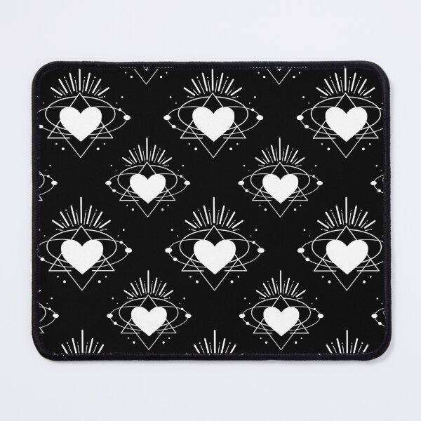 Item preview, White Heart Geometry – Cosmic Love Symbol Design designed and sold by tviyluv.