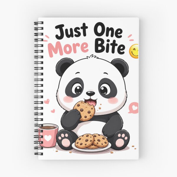 Item preview, Cute Panda Just One More Bite Cookie Lover Kawaii Foodie Design designed and sold by snaperos.