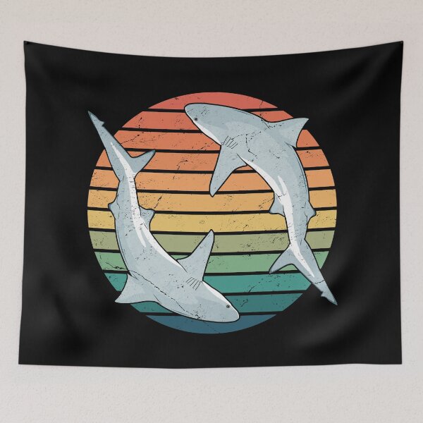 Item preview, Bull Shark Retro designed and sold by NicGrayGraphic.