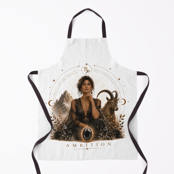 Item preview, Capricorn Zodiac Art - Majestic Ambition & Earth Goddess Aesthetic designed and sold by KireaDesigns.