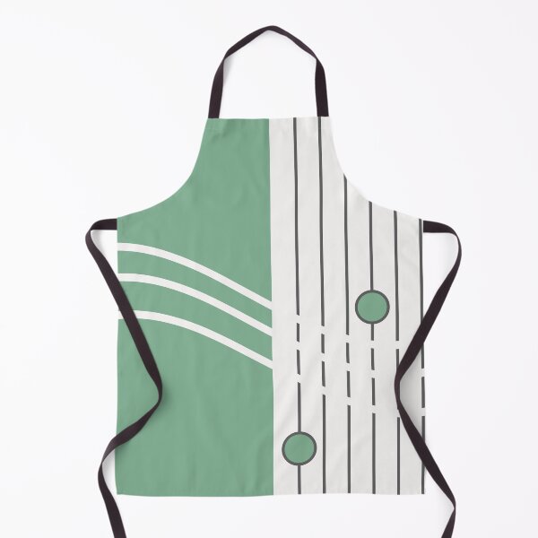 Item preview, The Flow - Sage Green and White Minimalist Geometric designed and sold by artdocaj.