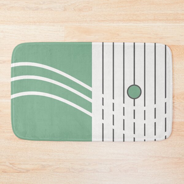 Item preview, The Flow - Sage Green and White Minimalist Geometric designed and sold by artdocaj.