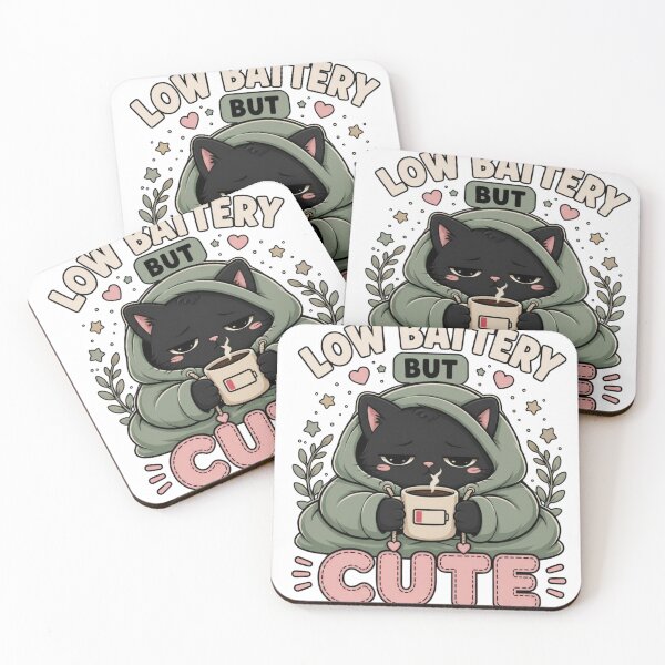 Item preview, Low Battery But Cute designed and sold by PrintologyAura.
