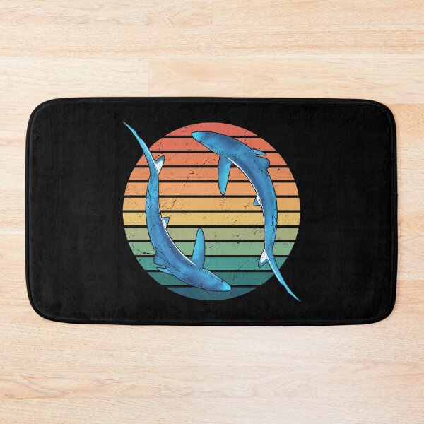 Item preview, Blue Shark Retro designed and sold by NicGrayGraphic.