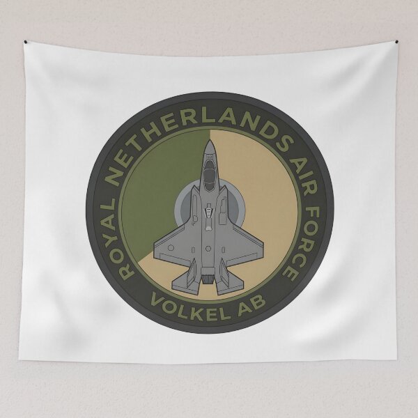 Item preview, Royal Netherlands Air Force Volkel Air Base F-35 Lightning II Operational Patch designed and sold by CharlieDesings.