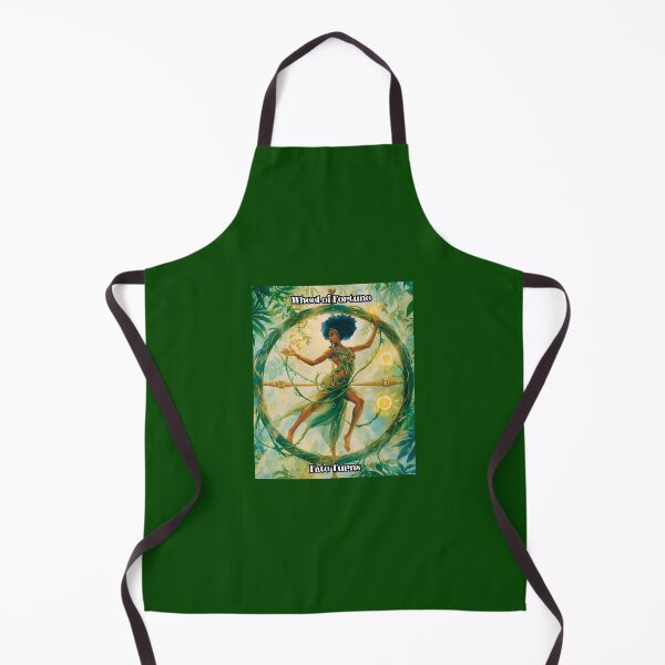 Item preview, Wheel of Fortune - Tarot Card from Wildwood Green Witch Tarot Deck  designed and sold by Earth Nature Creations.