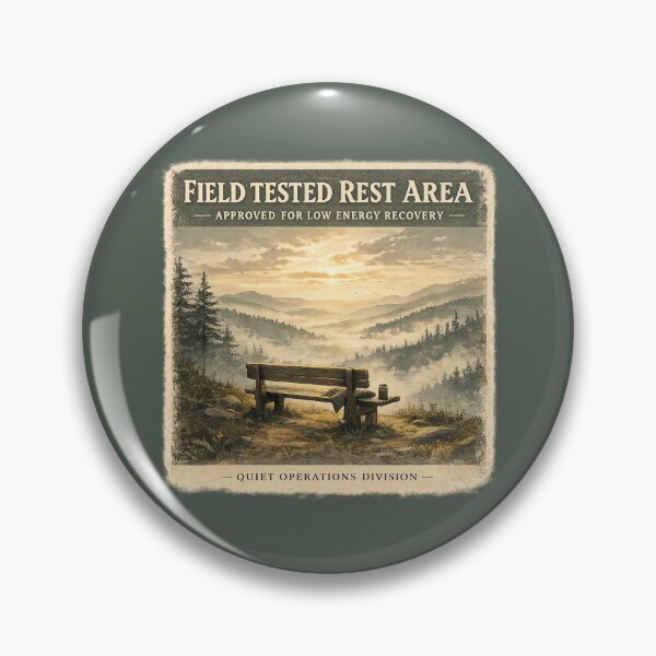 Item preview, Field Tested Rest Area Vintage Outdoor Recovery Poster designed and sold by ChirpInc.