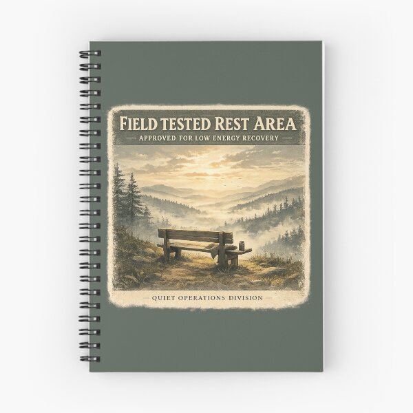 Item preview, Field Tested Rest Area Vintage Outdoor Recovery Poster designed and sold by ChirpInc.