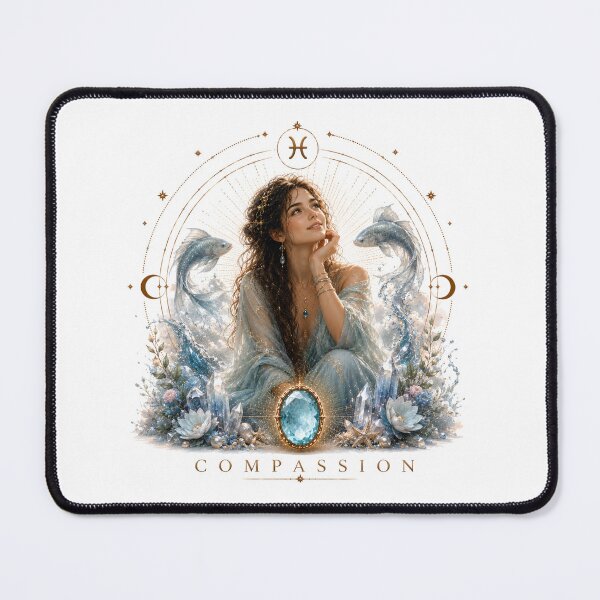 Item preview, Pisces Zodiac Art - Eternal Compassion & Mystical Ocean Dream Aesthetic designed and sold by KireaDesigns.