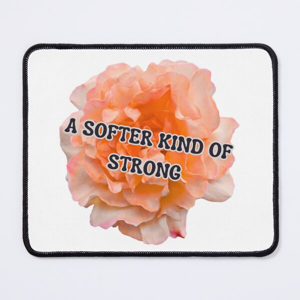 Item preview, A Softer Kind of Strong Floral Quote | Feminine Self Love Aesthetic Flower Design designed and sold by Pandey14.
