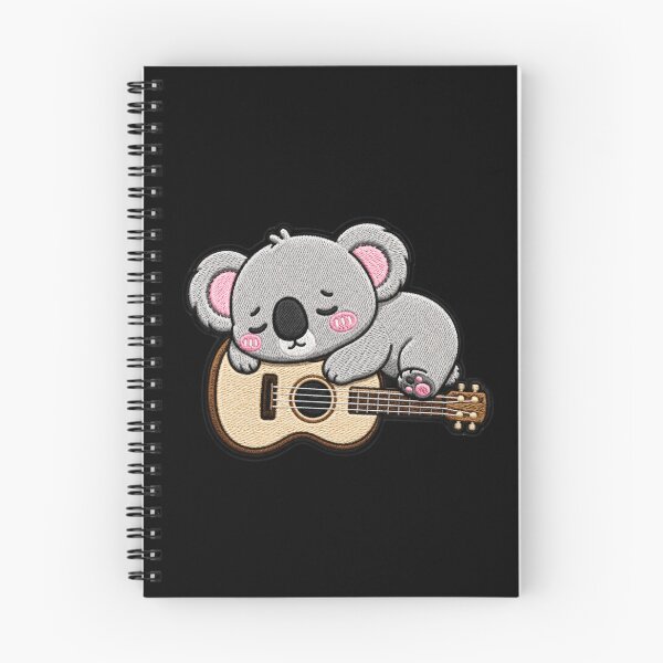 Item preview, Lazy Koala Guitar Embroidery Patch Cute Kawaii designed and sold by ColorSplash123.