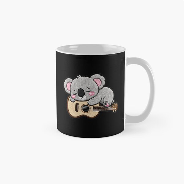 Item preview, Lazy Koala Guitar Embroidery Patch Cute Kawaii designed and sold by ColorSplash123.